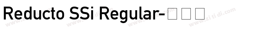 Reducto SSi Regular字体转换